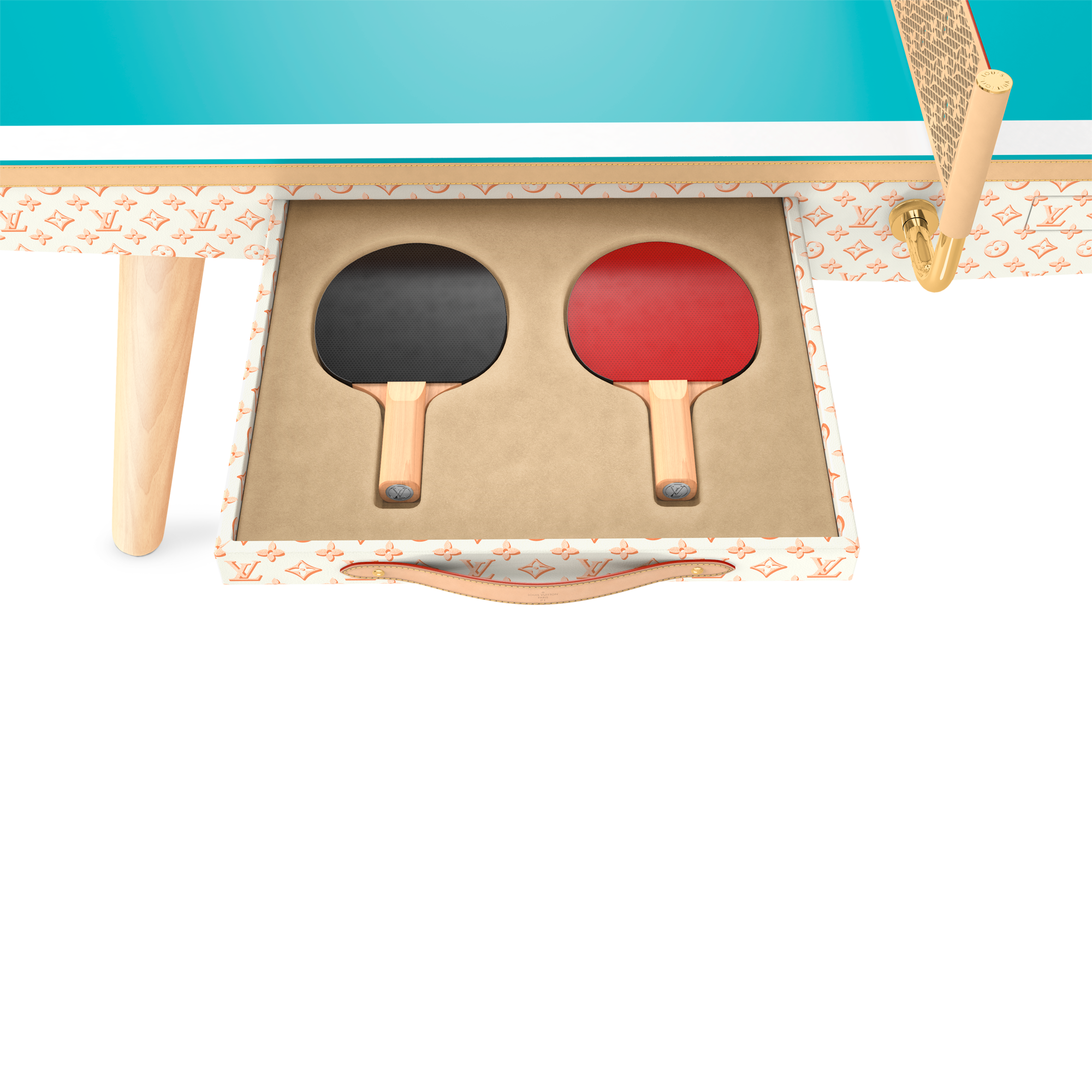 Cuir et autres matériaux Articles de sport } Table de ping-pong en toile - Taille règlementaire | Louis Vuitton ® (Zoom produit)