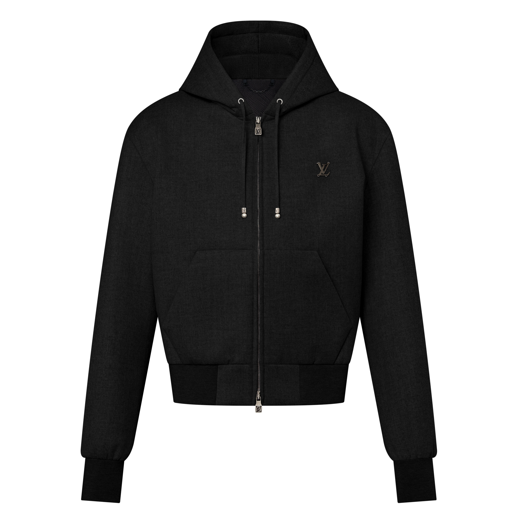 Ready-to-Wear Coats and Outerwear Tailored Technical Wool Hooded Blouson | Louis Vuitton ® (Product zoom)