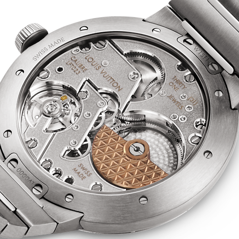 All Watches } Tambour, Automatic, 40mm, Steel | Louis Vuitton ® (Product zoom)