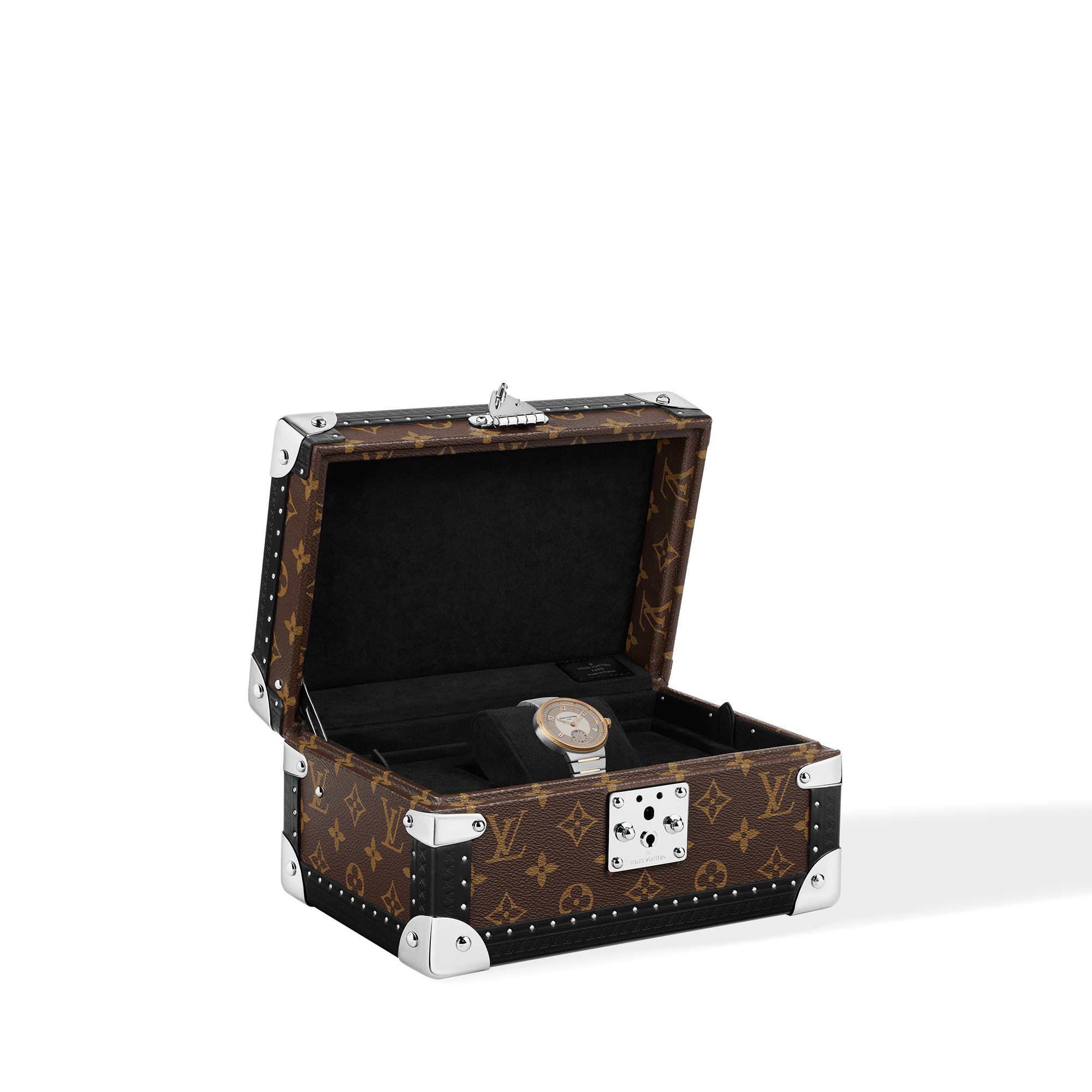  All Watches } Tambour, Automatic, 40mm, Steel and Rose Gold | Louis Vuitton ® (Product zoom)