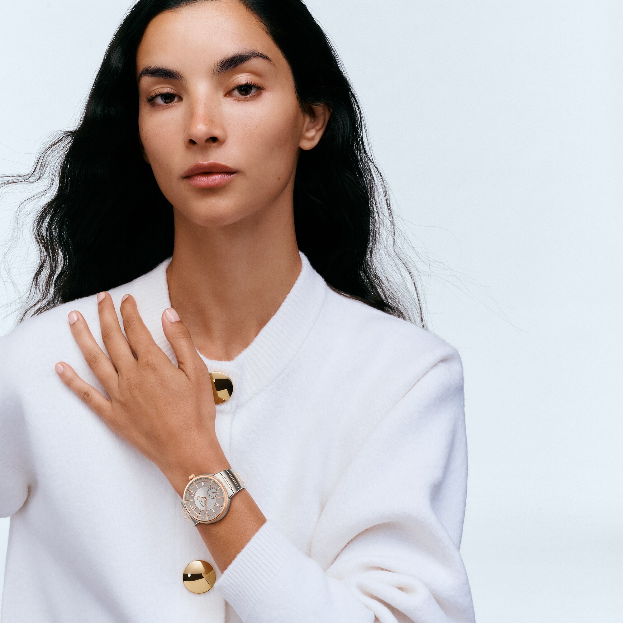  All Watches } Tambour, Automatic, 40mm, Steel and Rose Gold | Louis Vuitton ® (Product zoom)