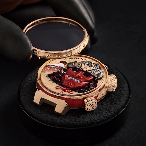 All Watches } Tambour Bushido Automata, Manual, 46.8 mm, Rose Gold | Louis Vuitton ®