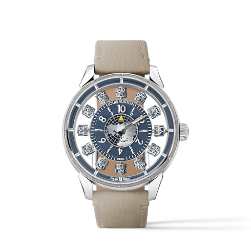 All Watches } Tambour Spin Time Air Antipode, Automatic, 42.5mm, White gold | Louis Vuitton ® (Product zoom)