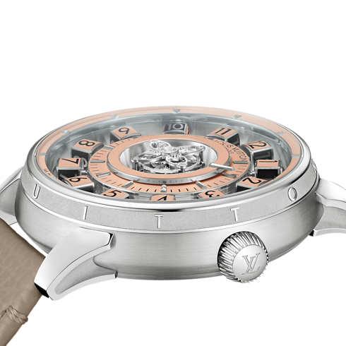 All Watches } Tambour Spin Time Air Flying Tourbillon, Automatic, 42.5mm, Platinum | Louis Vuitton ® (Product zoom)