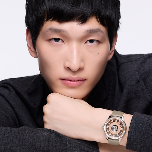 All Watches } Tambour Spin Time Air Flying Tourbillon, Automatic, 42.5mm, Platinum | Louis Vuitton ® (Product zoom)