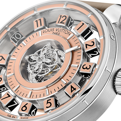 All Watches } Tambour Spin Time Air Flying Tourbillon, Automatic, 42.5mm, Platinum | Louis Vuitton ® (Product zoom)