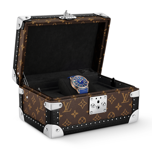 All Watches } Tambour Spin Time, Automatic, 39.5mm, Rose gold, opal and sapphires | Louis Vuitton ® (Product zoom)