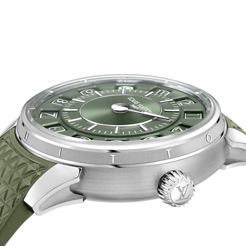 All Watches } Tambour Spin Time, Automatic, 39.5mm, White gold | Louis Vuitton ® (Product zoom)