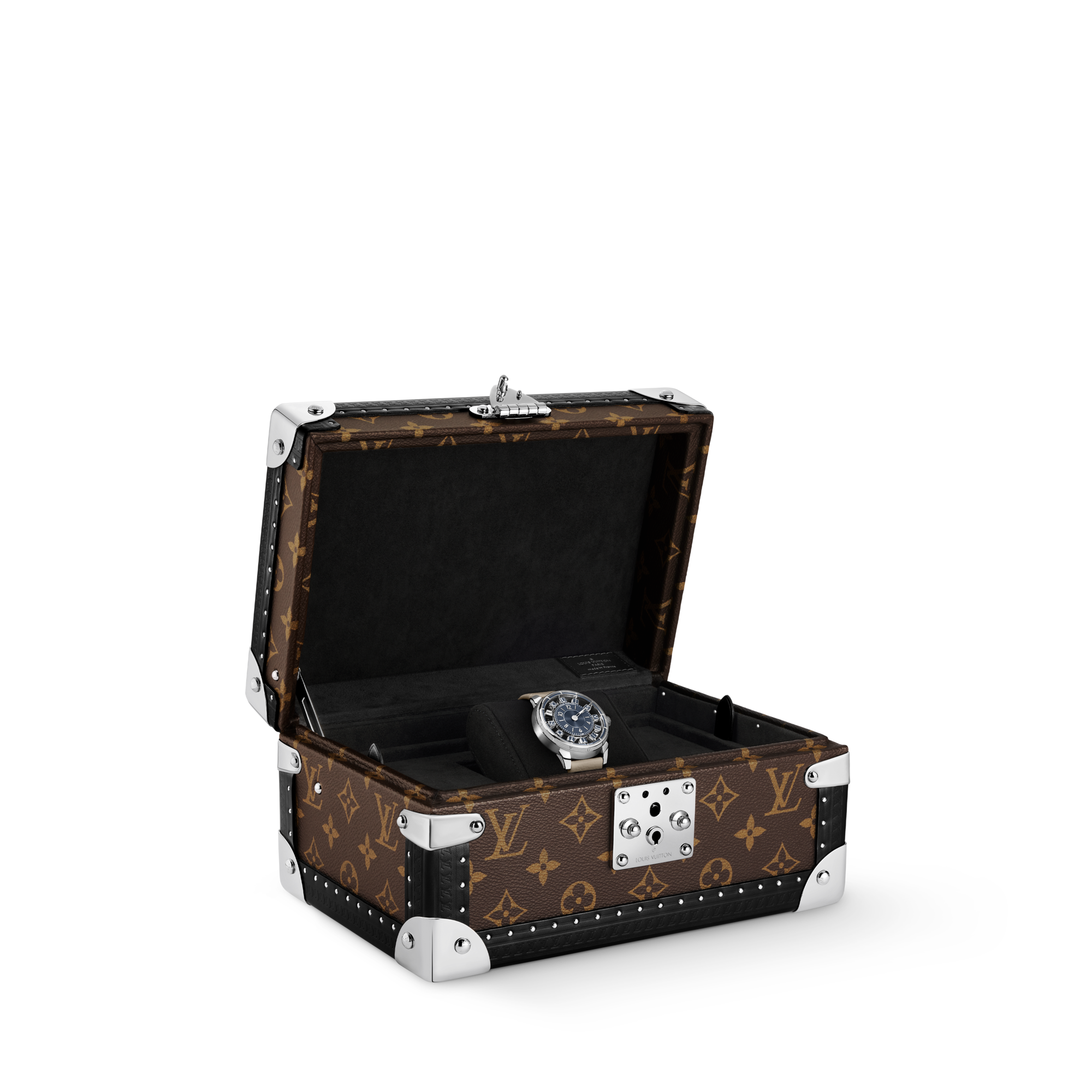  All Watches } Tambour Taiko Spin Time Air, Automatic, 42.5mm, White gold | Louis Vuitton ® (Product zoom)