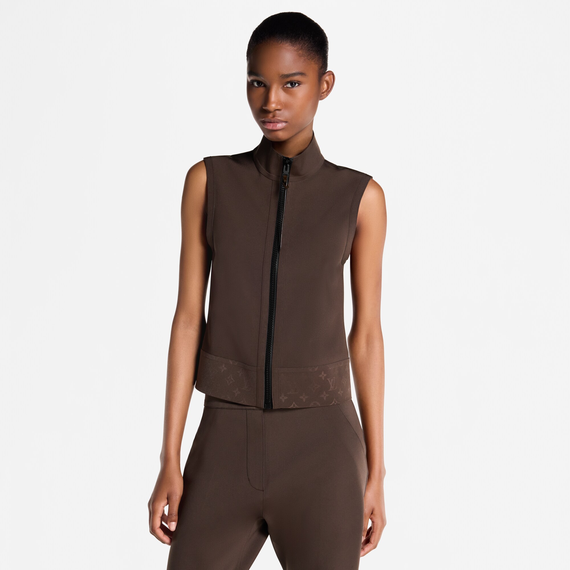  Ready-to-Wear Tops Technical Jersey Zip-Up Gilet | Louis Vuitton ® (Product zoom)