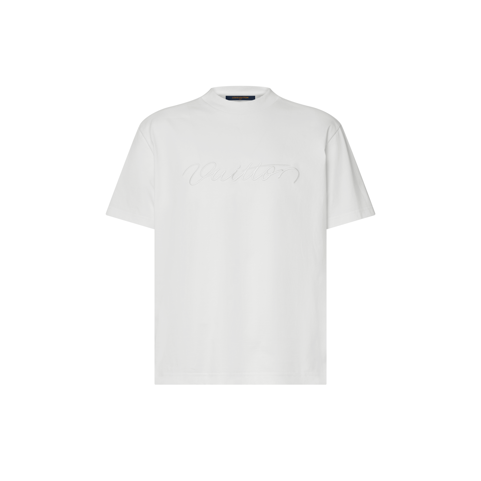  Prêt-à-Porter Tee-shirts et Polos Tee-shirt à manches courtes avec signature ornementée | Louis Vuitton ® (Zoom produit)