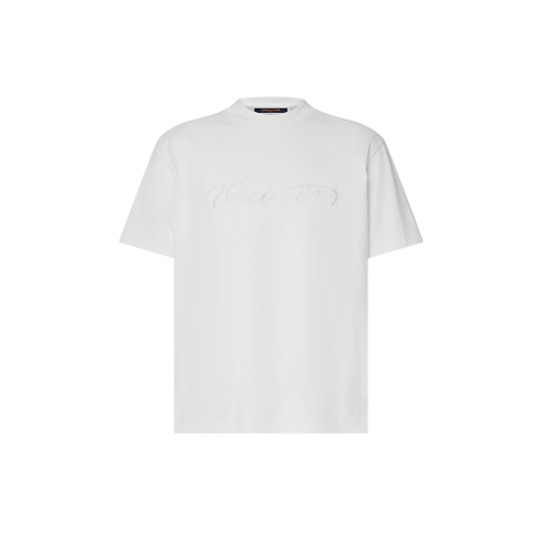 Prêt-à-Porter Tee-shirts et Polos Tee-shirt à manches courtes avec signature ornementée | Louis Vuitton ® (Zoom produit)