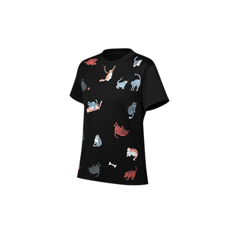 Prêt-à-Porter Hauts Tee-shirt chats et chiens | Louis Vuitton ® (Zoom produit)