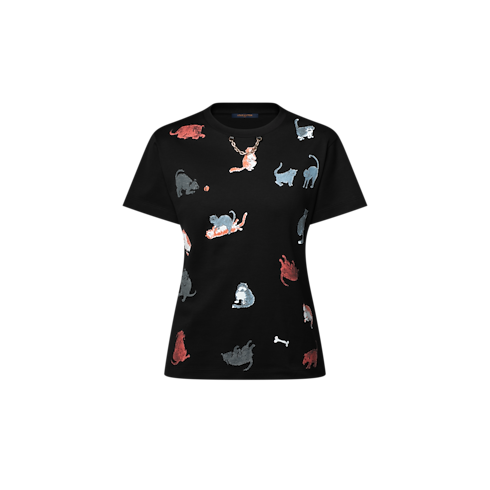 Prêt-à-Porter Hauts Tee-shirt chats et chiens | Louis Vuitton ® (Zoom produit)
