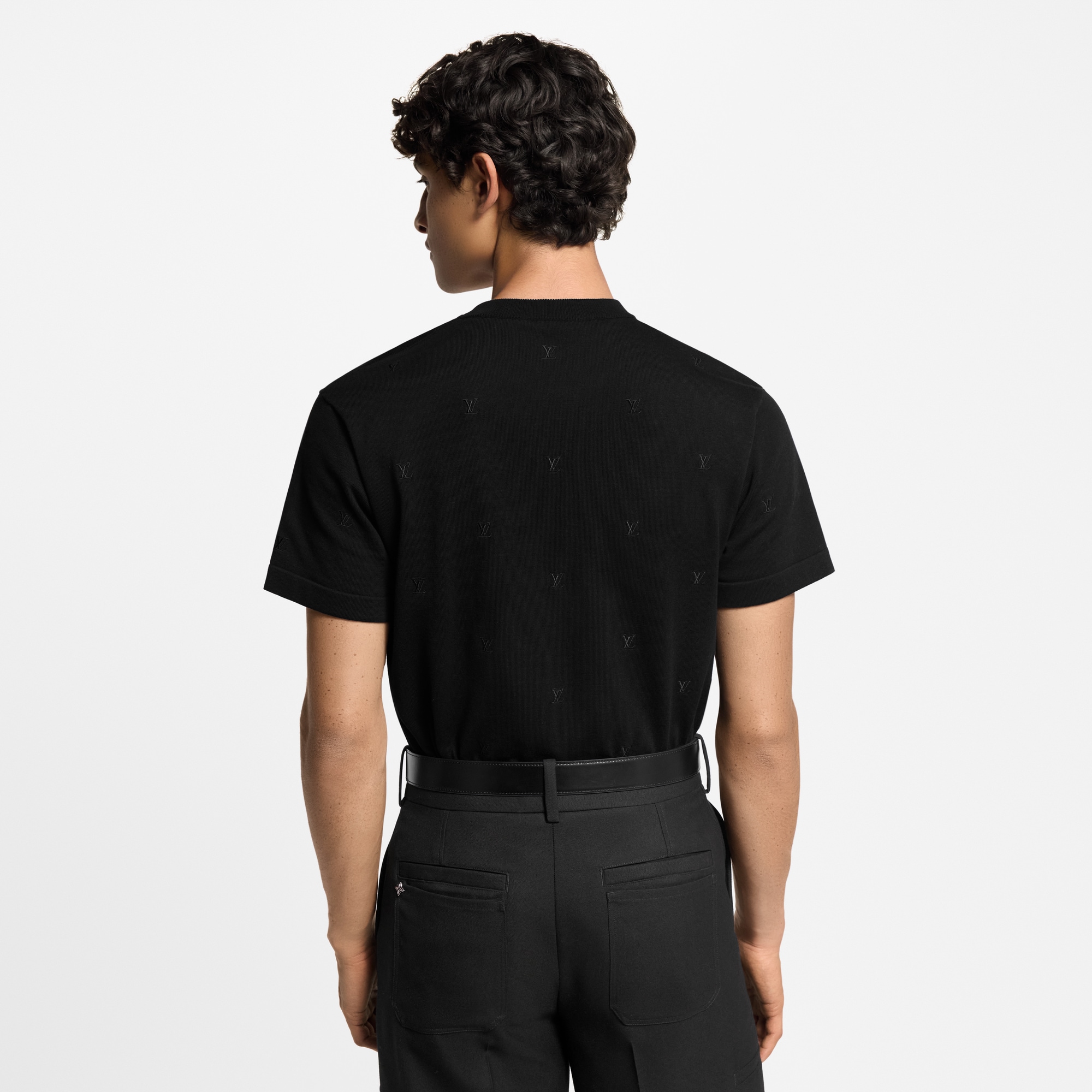  Prêt-à-Porter Maille et Sweatshirts Tee-shirt manches courtes brodé LV Blason | Louis Vuitton ® (Zoom produit)