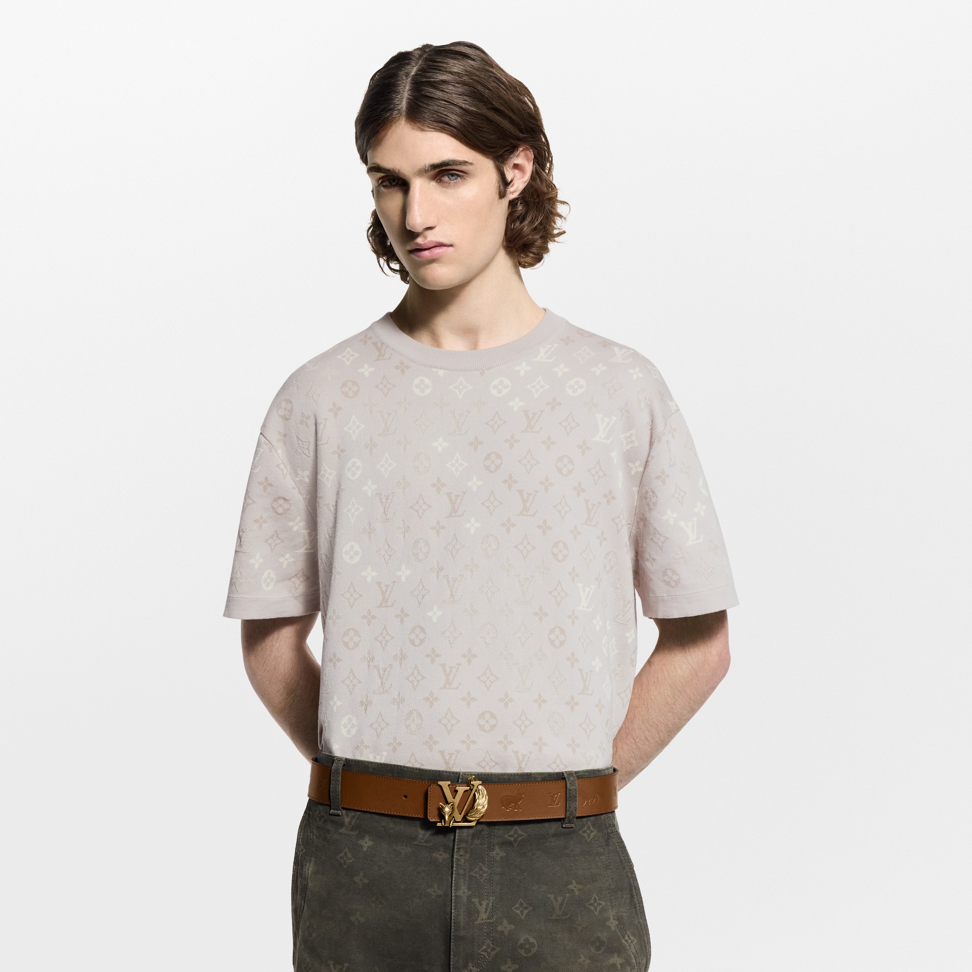  Prêt-à-Porter Tout le Prêt-à-Porter Tee-shirt Monogram manches courtes et col rond | Louis Vuitton ® (Zoom produit)