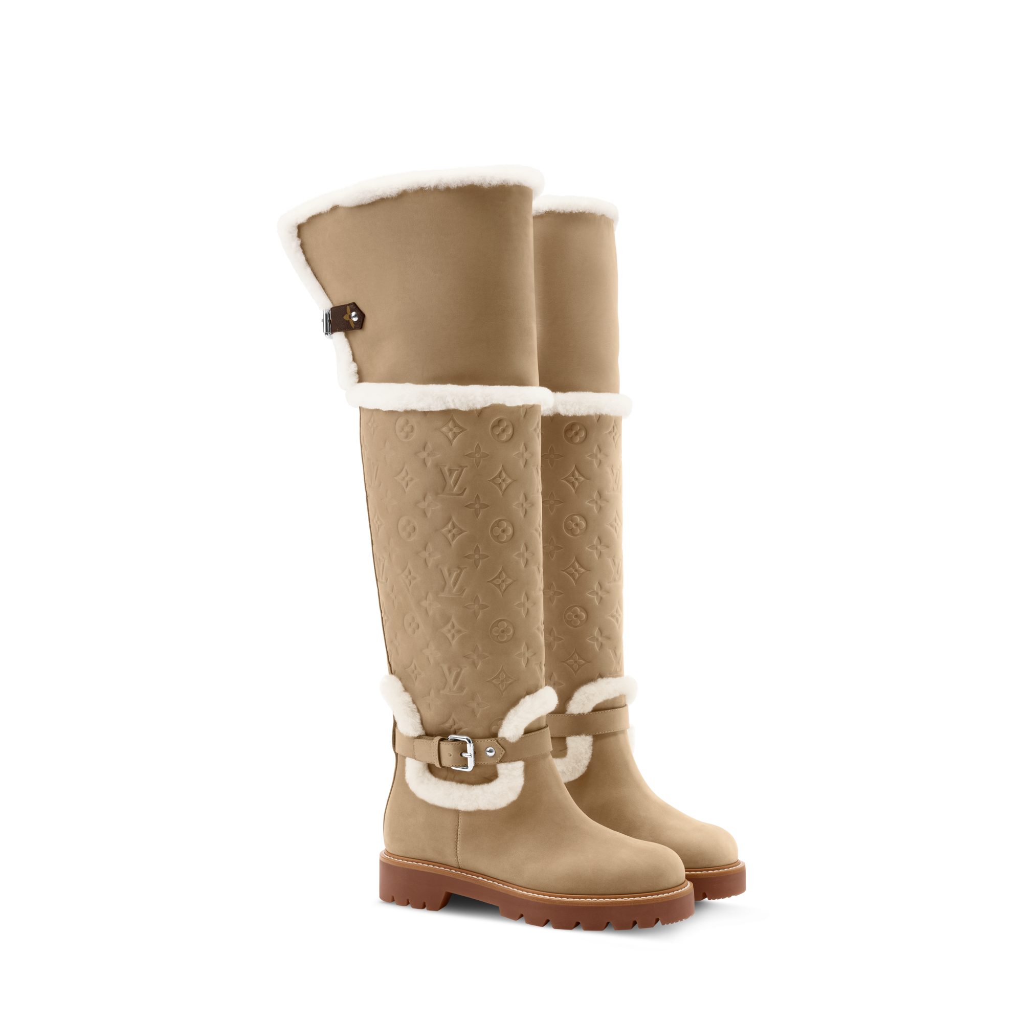  Shoes Boots and Ankle Boots Territory Flat Thigh Boot | Louis Vuitton ® (Product zoom)