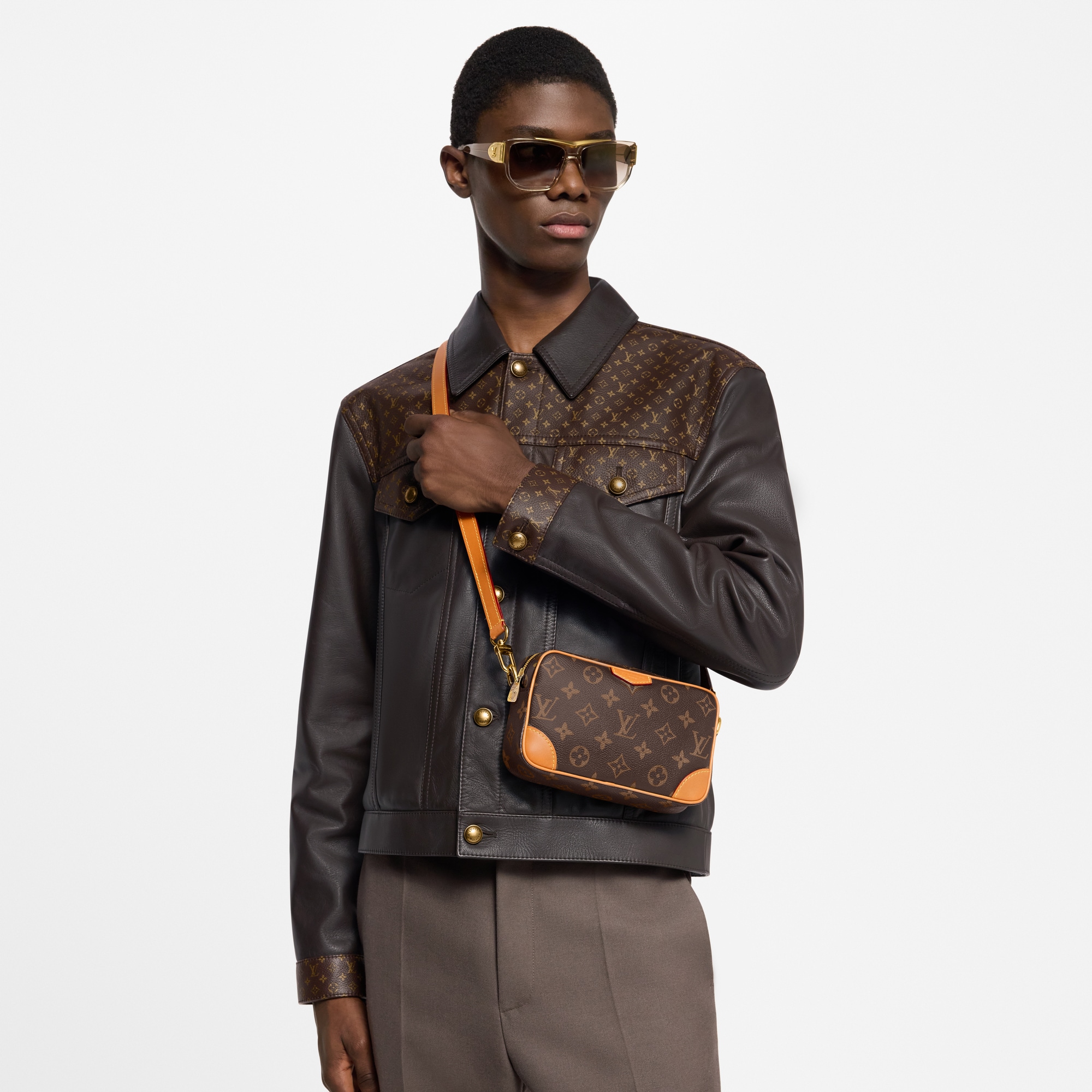 Monogram Archive Small Leather Goods Mini Bags Trocadéro Wearable Wallet | Louis Vuitton ® (Product zoom)