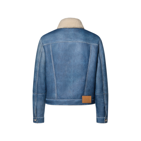 Ready-to-Wear All Ready-to-Wear Trompe L’Oeil Denim Shearling Trucker | Louis Vuitton ® (Product zoom)