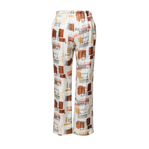 Ready-to-Wear Pants and Shorts Trunk Print Pajama Pants | Louis Vuitton ® (Product zoom)