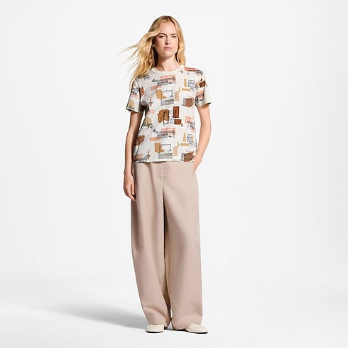 Ready-to-Wear T-shirts and Sweatshirts Trunk Print T-Shirt | Louis Vuitton ® (Product zoom)