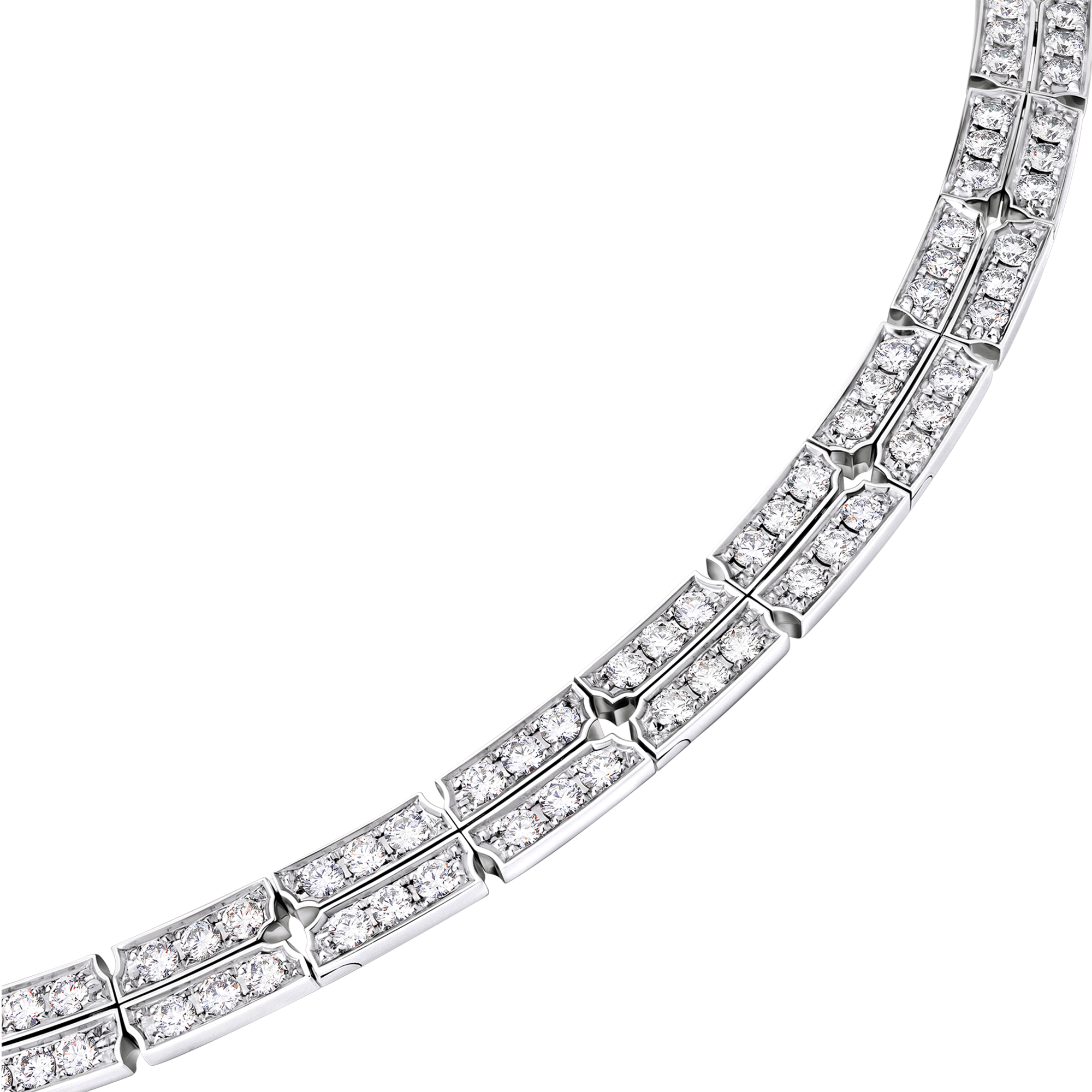  Categories Necklaces and Pendants  Tumbler Necklace, White Gold and Diamonds | Louis Vuitton ® (Product zoom)