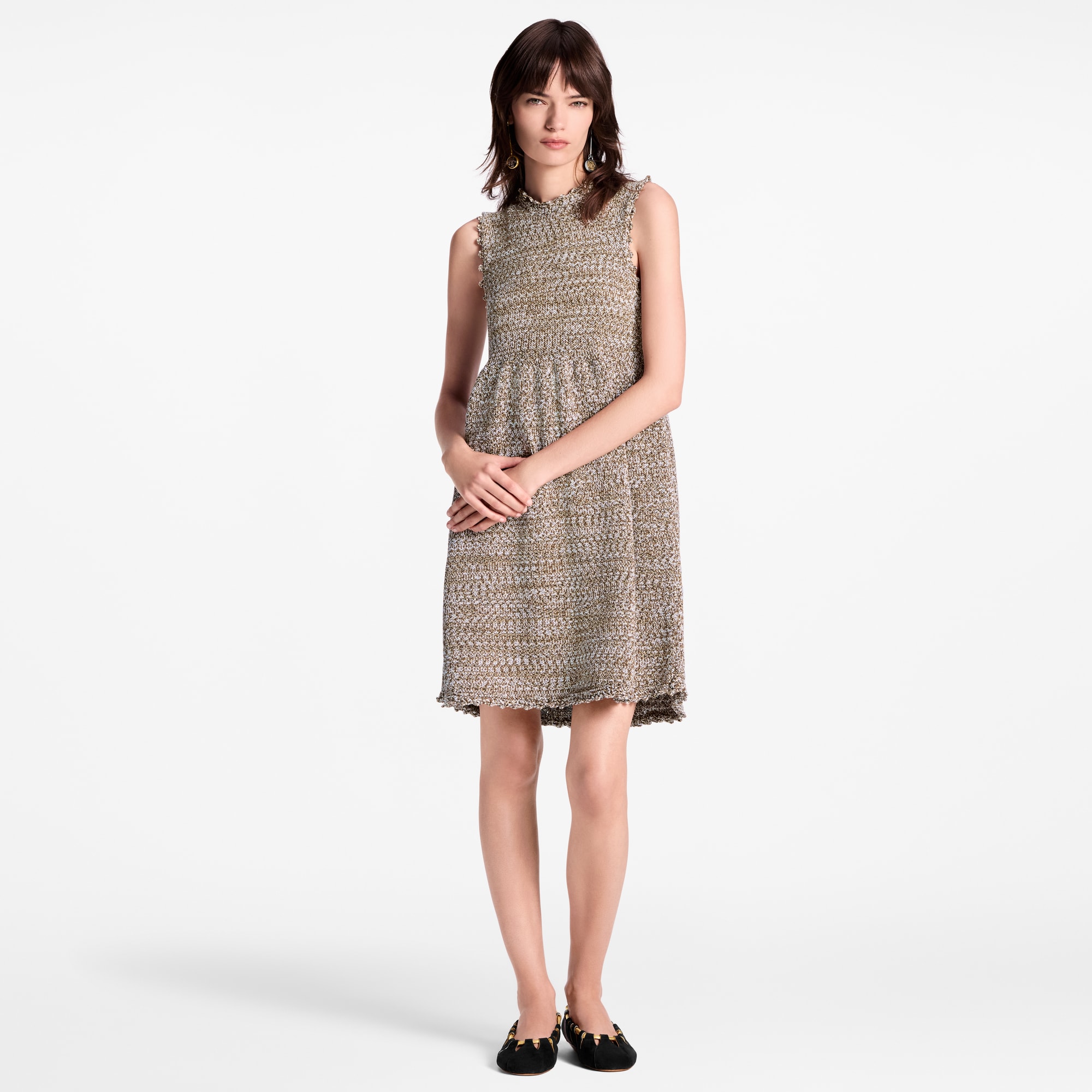  Ready-to-Wear Dresses Tweed Knit Mini Dress | Louis Vuitton ® (Product zoom)