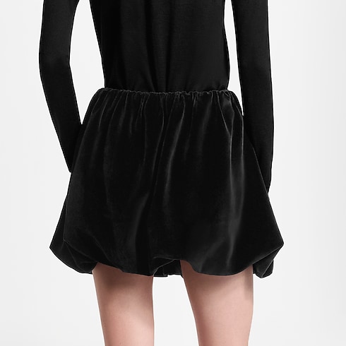 New In Women } Velvet Bubble Skirt | Louis Vuitton ® (Product zoom)