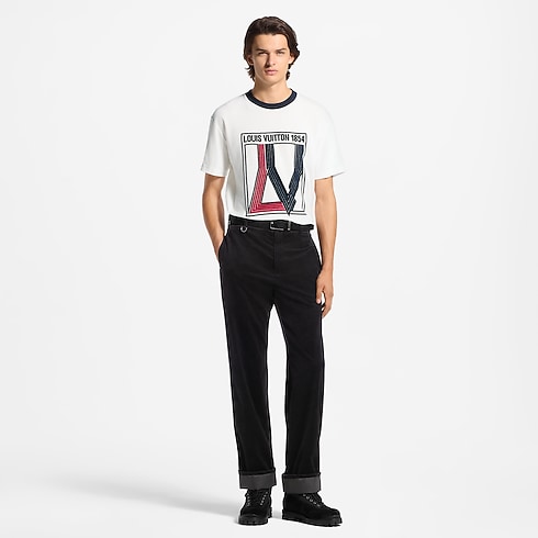 Prêt-à-Porter Tout le Prêt-à-Porter Velvet Graphic Short-Sleeved T-Shirt | Louis Vuitton ® (Zoom produit)