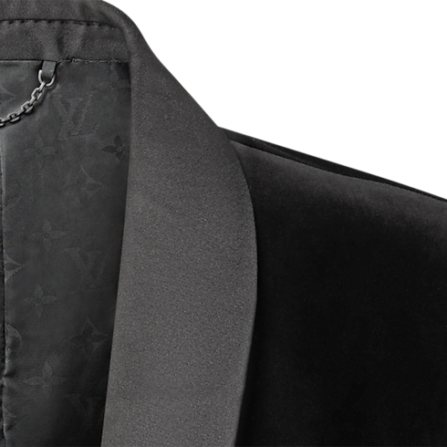Nouveautés Homme } Velvet Single-Breasted Tuxedo Jacket | Louis Vuitton ® (Zoom produit)