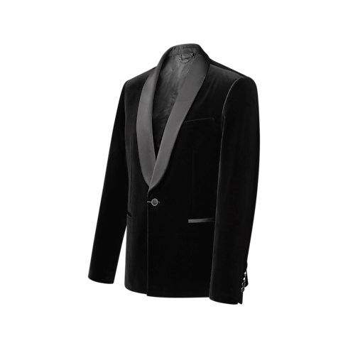 Nouveautés Homme } Velvet Single-Breasted Tuxedo Jacket | Louis Vuitton ® (Zoom produit)