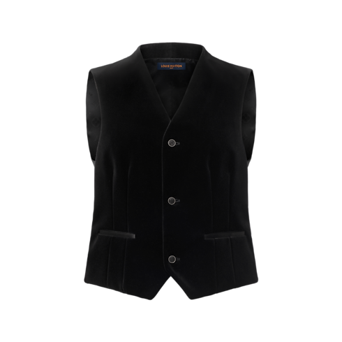 Nouveautés Homme } Velvet Tuxedo Vest | Louis Vuitton ® (Zoom produit)