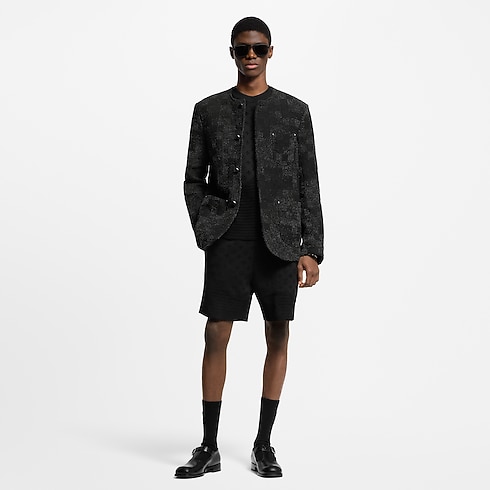 Prêt-à-Porter Blazers et Vestes Veste chic sans col en denim bouclette | Louis Vuitton ® (Zoom produit)