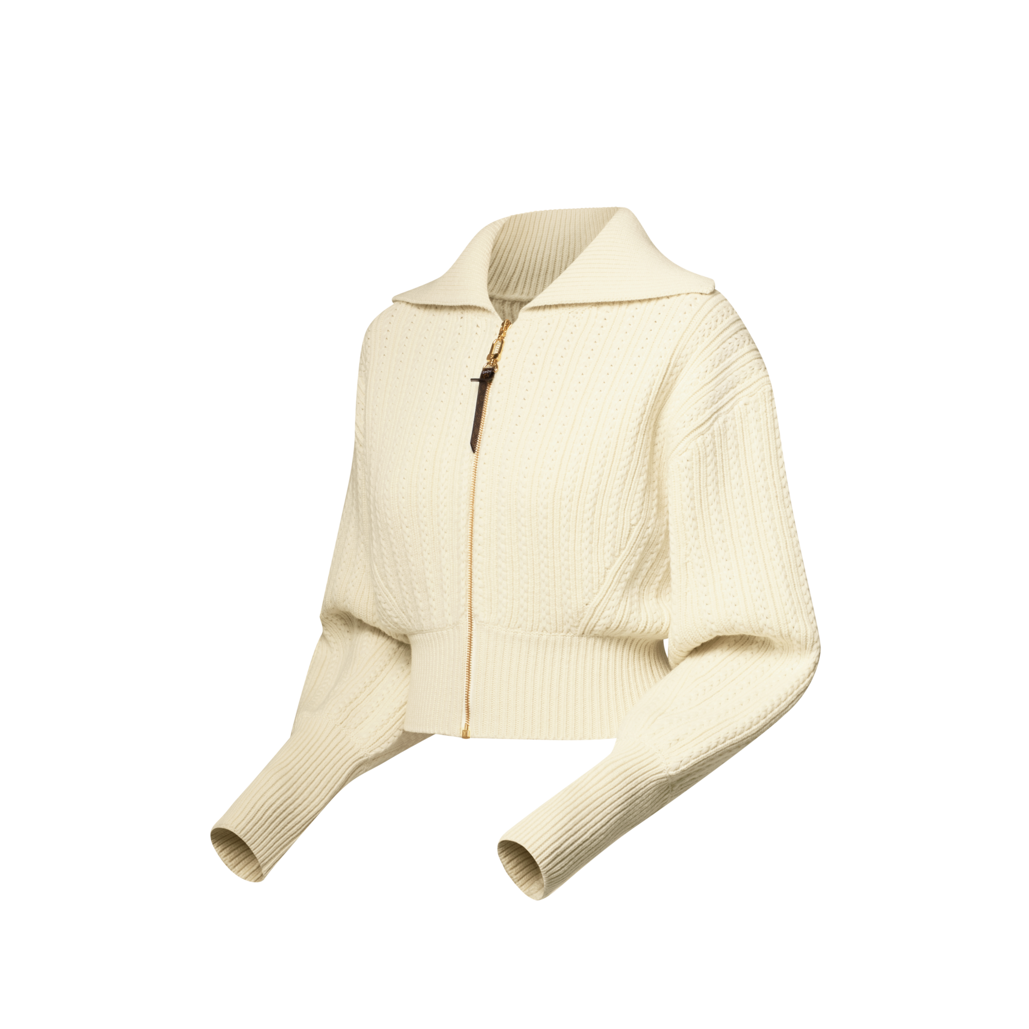  Prêt-à-Porter Manteaux et Vestes Veste courte en maille côtelée | Louis Vuitton ® (Zoom produit)