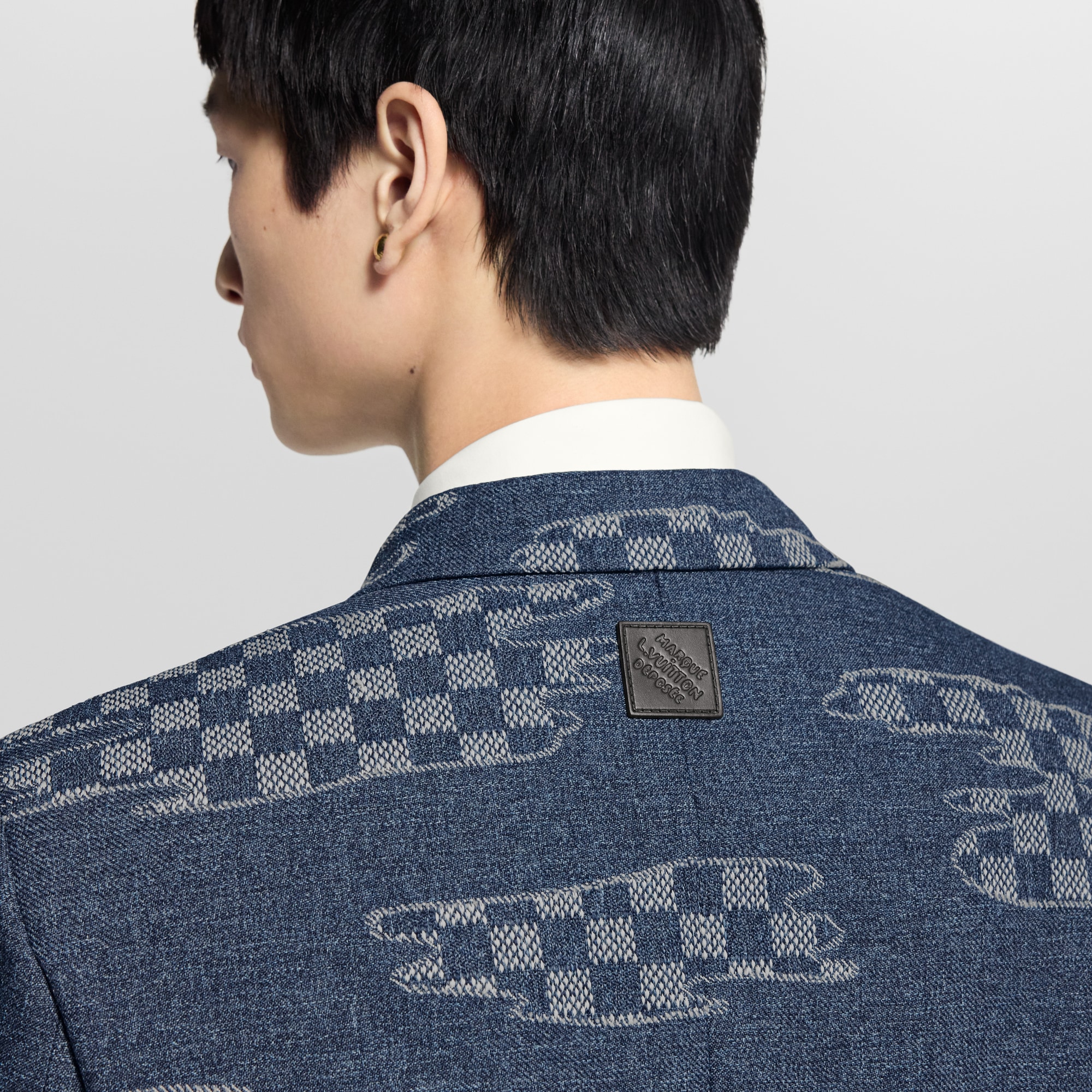  Prêt-à-Porter Blazers et Vestes Veste droite courte motif Damier | Louis Vuitton ® (Zoom produit)