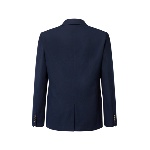 Prêt-à-Porter Denim Veste droite en denim à revers cranté | Louis Vuitton ® (Zoom produit)