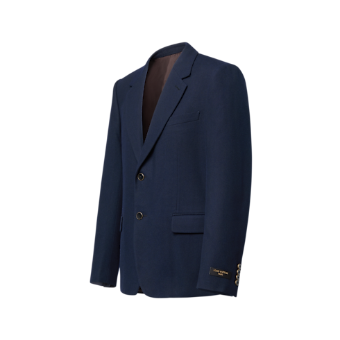 Prêt-à-Porter Denim Veste droite en denim à revers cranté | Louis Vuitton ® (Zoom produit)