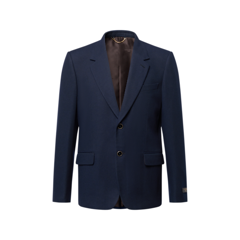 Prêt-à-Porter Denim Veste droite en denim à revers cranté | Louis Vuitton ® (Zoom produit)