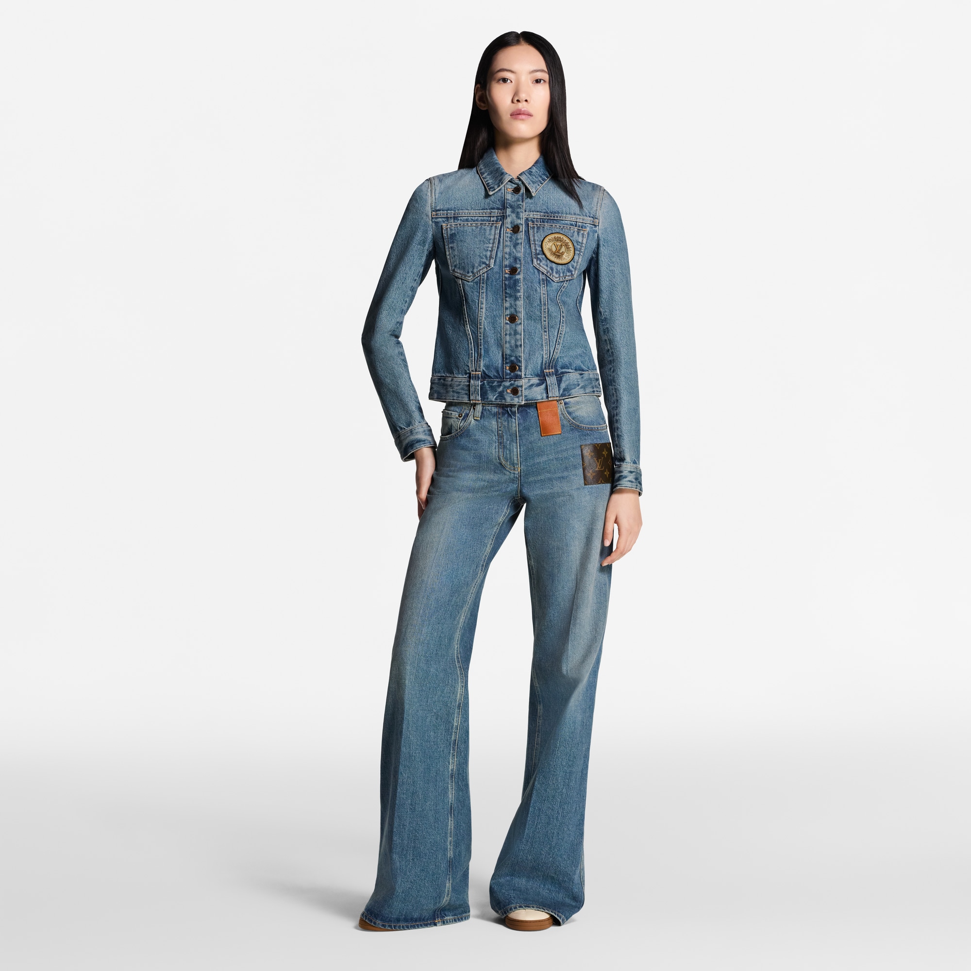  Prêt-à-Porter Manteaux et Vestes Veste en denim à LV Patch | Louis Vuitton ® (Zoom produit)