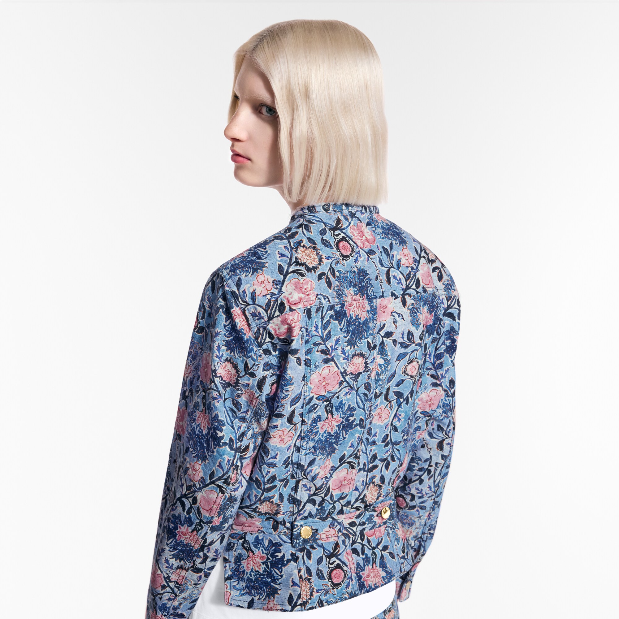  Prêt-à-Porter Manteaux et Vestes Veste en denim à motif floral | Louis Vuitton ® (Zoom produit)