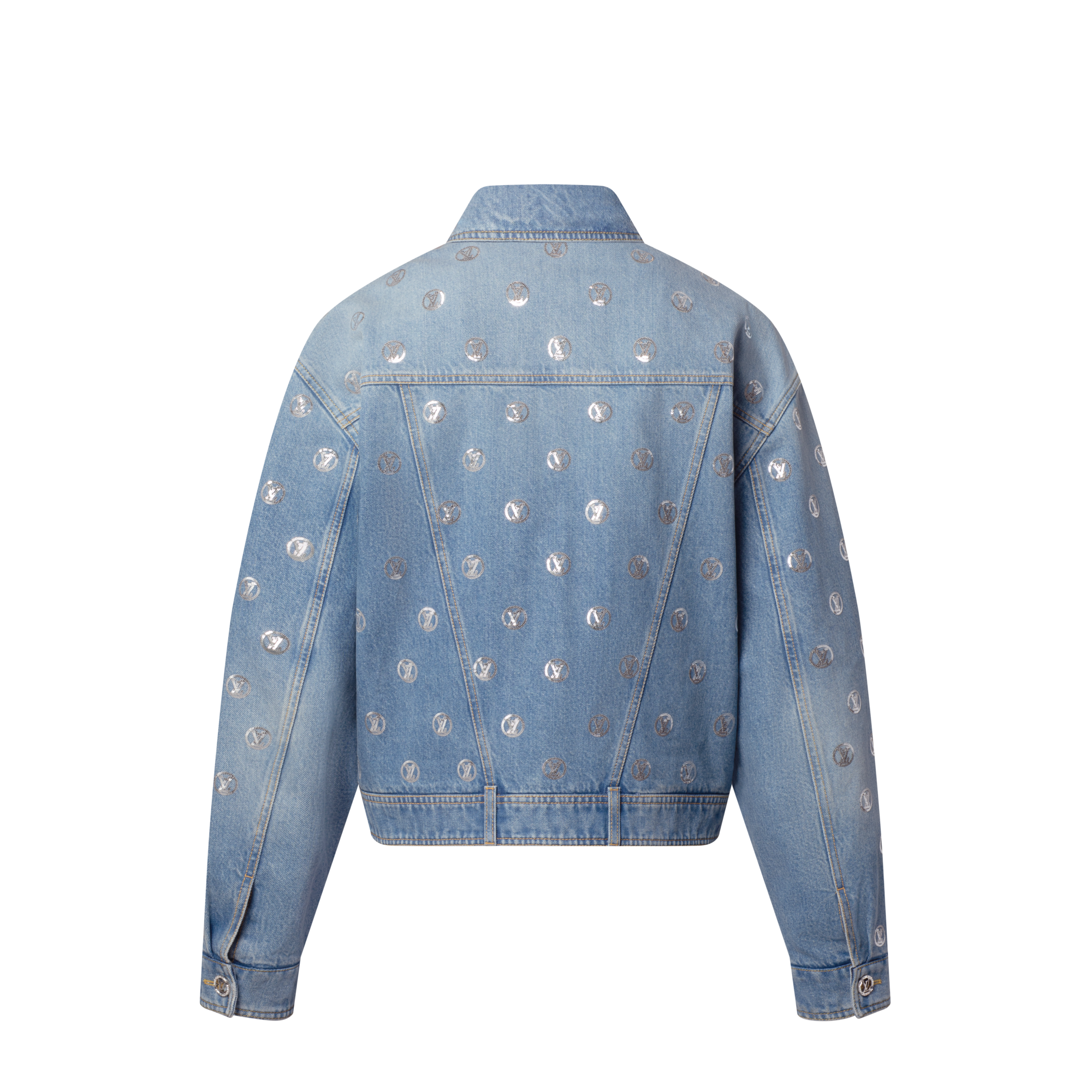  Prêt-à-Porter Manteaux et Vestes Veste en denim à signatures en sequins | Louis Vuitton ® (Zoom produit)