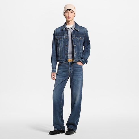 Prêt-à-Porter Tout le Prêt-à-Porter Veste en denim de coton et cachemire | Louis Vuitton ® (Zoom produit)