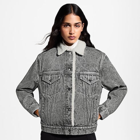 Prêt-à-Porter Manteaux et Vestes Veste en denim doublée de polaire | Louis Vuitton ® (Zoom produit)