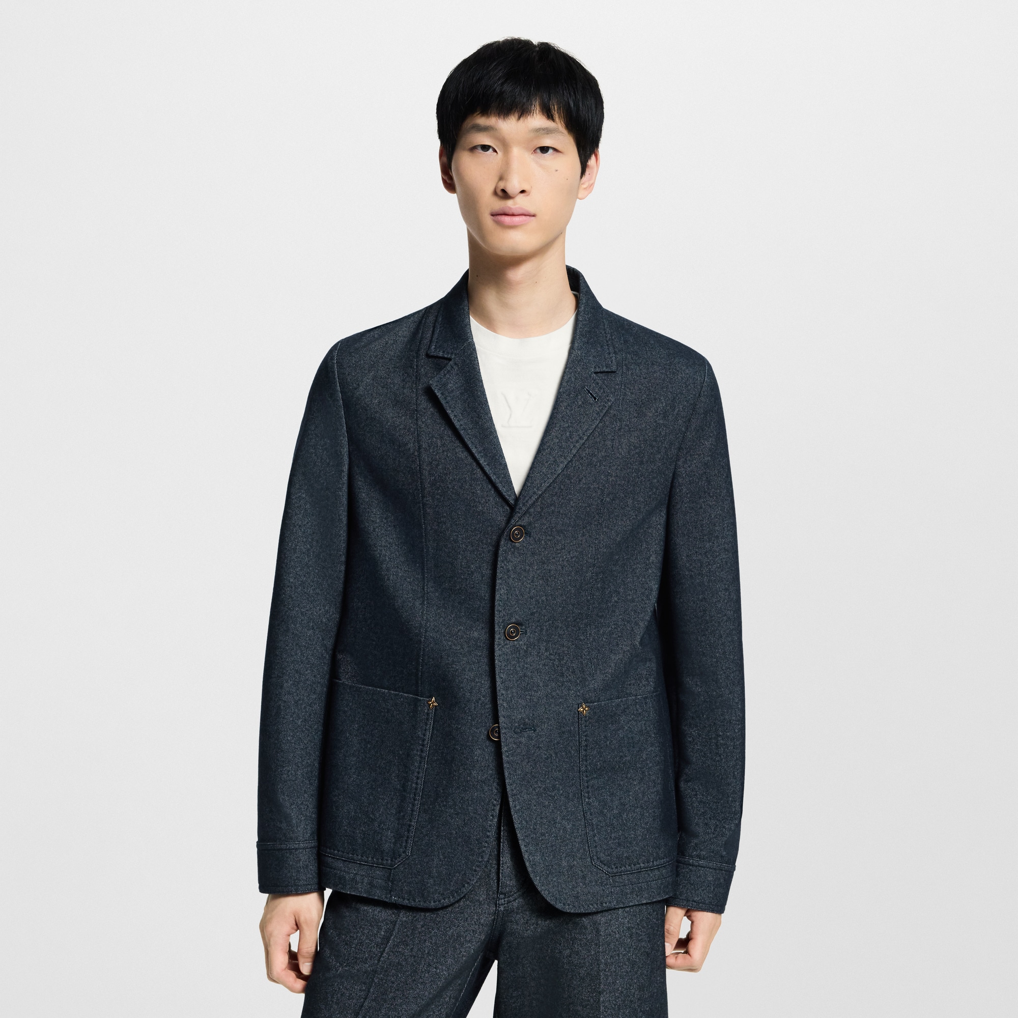  Prêt-à-Porter Blazers et Vestes Veste en denim et cachemire | Louis Vuitton ® (Zoom produit)