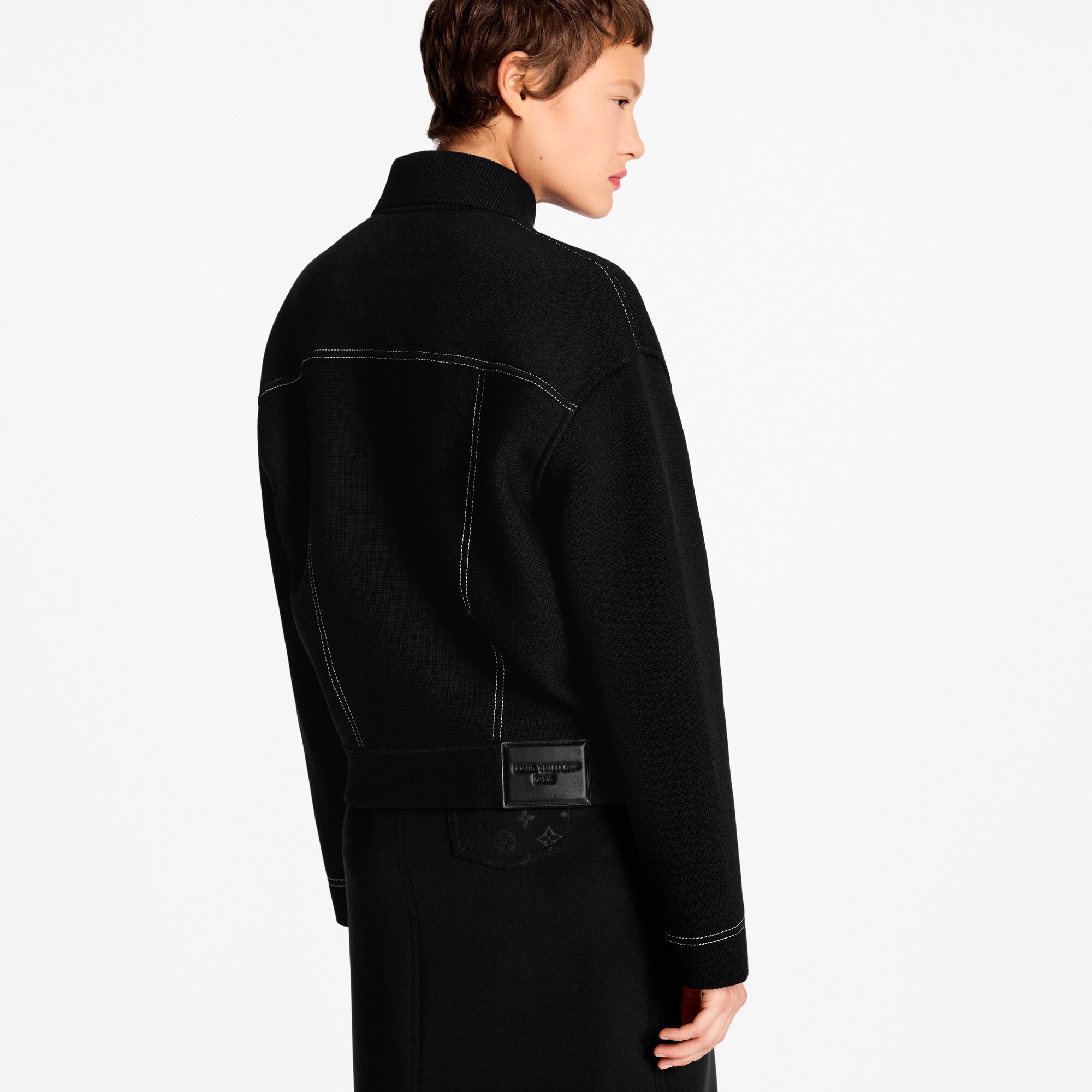  Prêt-à-Porter Manteaux et Vestes Veste en maille à effet denim | Louis Vuitton ® (Zoom produit)