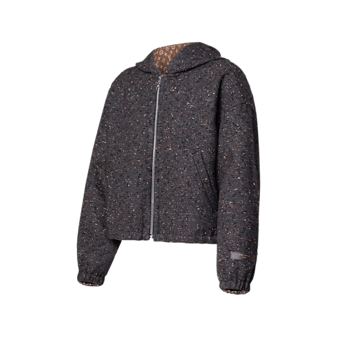 Prêt-à-Porter Manteaux et Vestes Veste en tweed bouclette à capuche | Louis Vuitton ® (Zoom produit)
