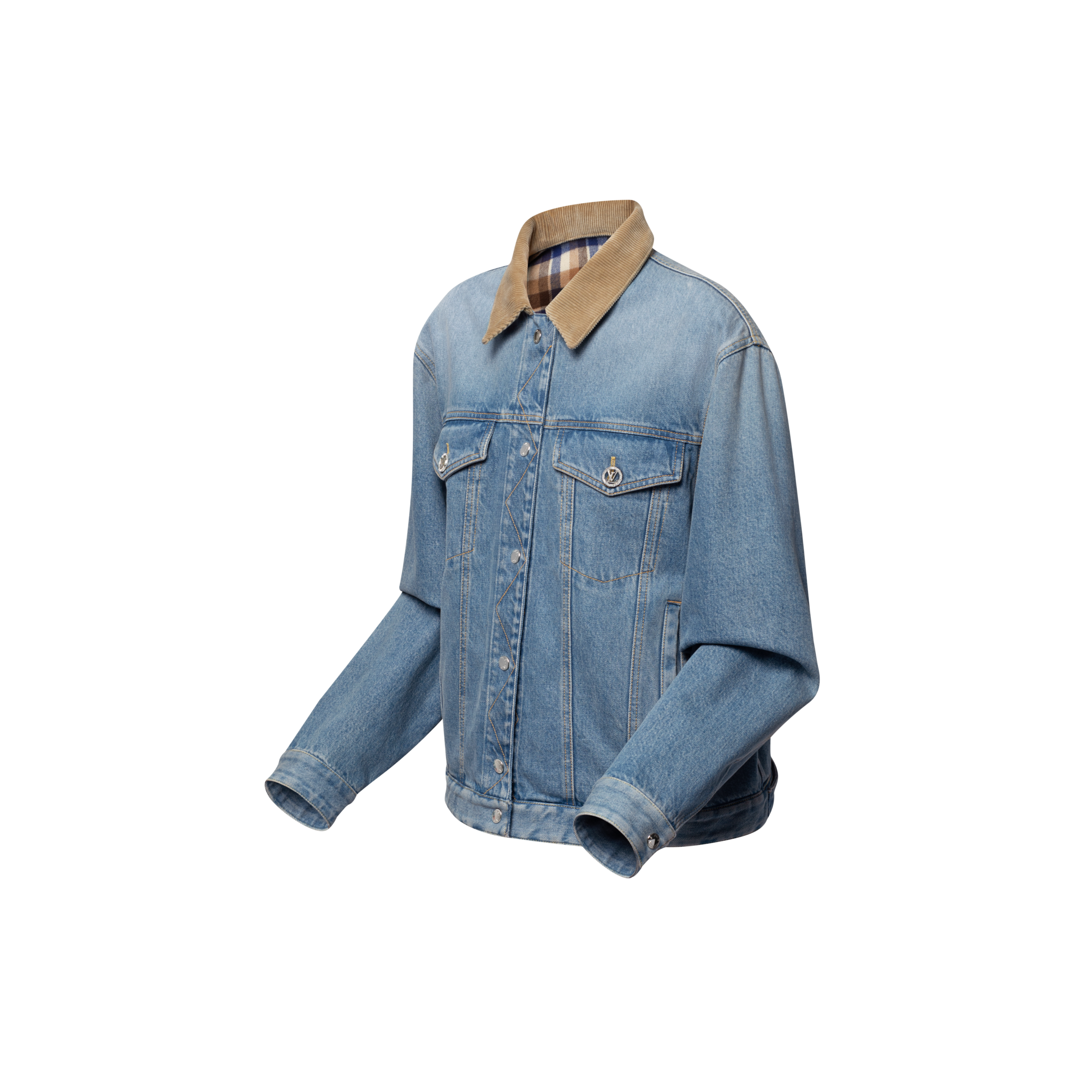  Prêt-à-Porter Manteaux et Vestes Veste réversible en denim | Louis Vuitton ® (Zoom produit)