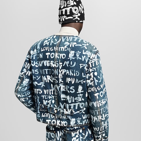 Prêt-à-Porter Blazers et Vestes Veste sans col en denim | Louis Vuitton ® (Zoom produit)