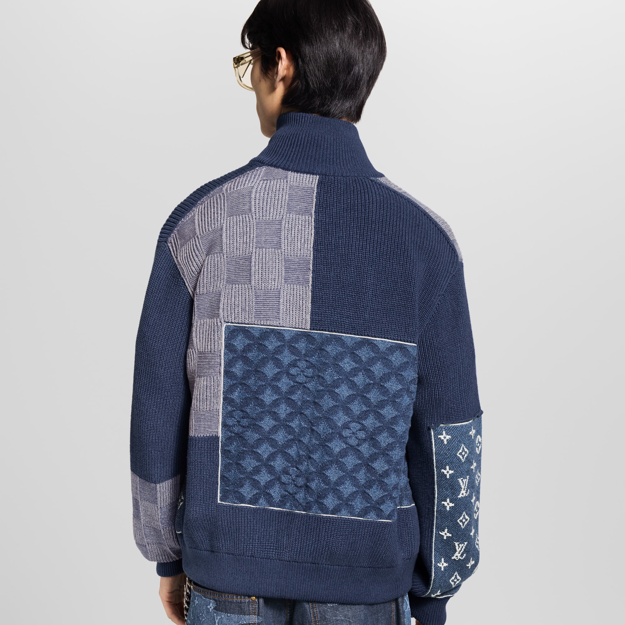  Prêt-à-Porter Tout le Prêt-à-Porter Veste sportswear zippée à patchwork | Louis Vuitton ® (Zoom produit)