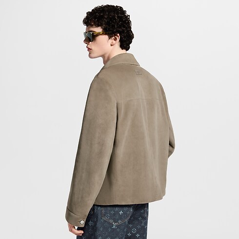 Prêt-à-Porter Manteaux et Blousons Veste workwear légère en cuir velours | Louis Vuitton ® (Zoom produit)